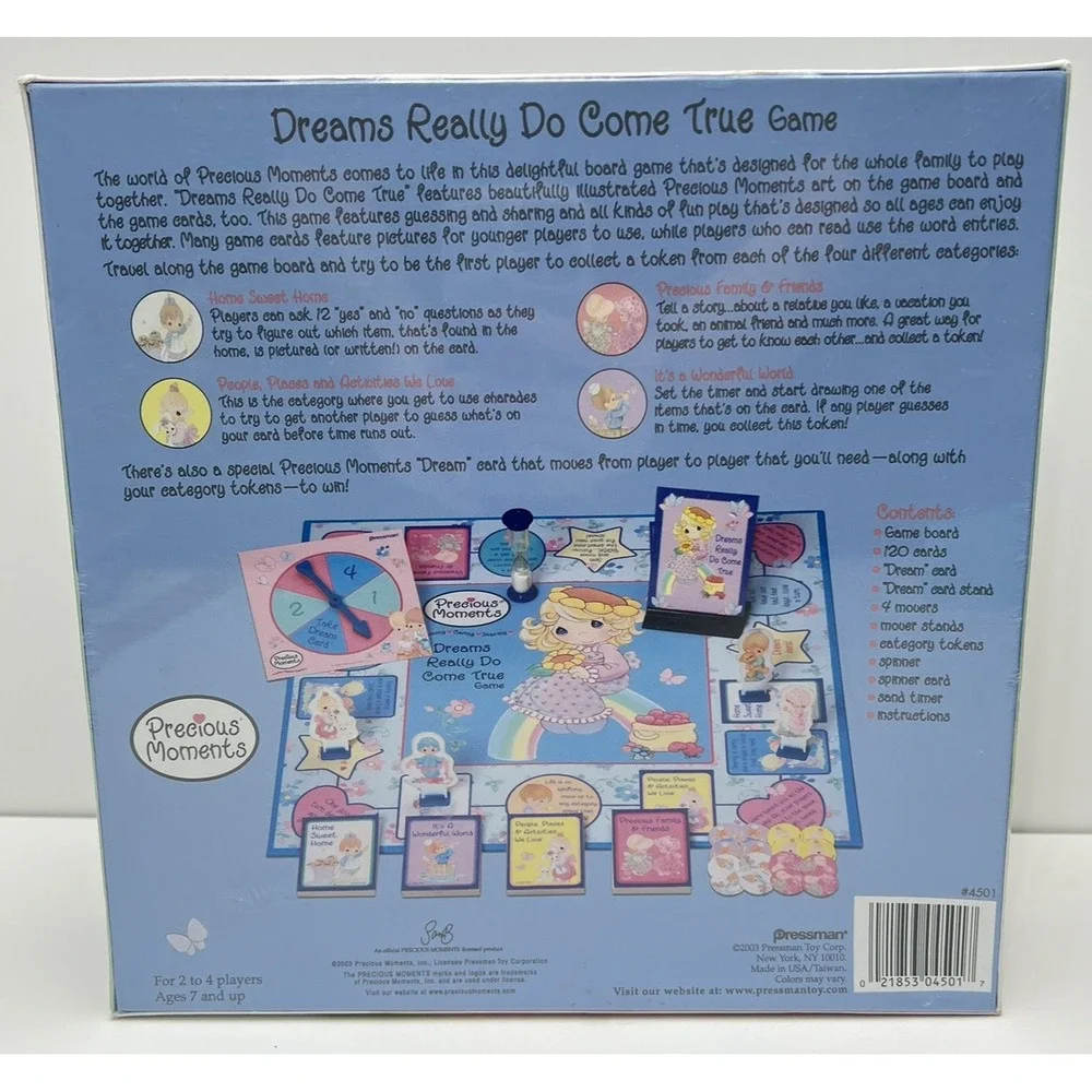 Precious Moments Dreams Really Do Come True Game 2003 Pressman SEALED NIB